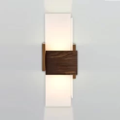 Acuo LED Wall Sconce -Fashion Lighting cer acuowall walnt1