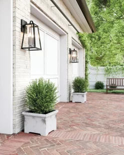 Leighton Outdoor Wall Sconce -Fashion Lighting cl 943743BK add2