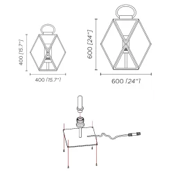 Muse Fixed Outdoor Lantern