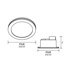 P1LR 1W Round LED Marker Light