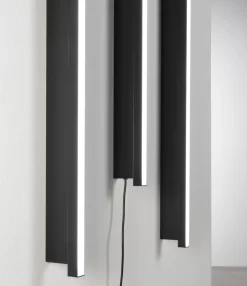 Ritmo Linear Plug-in Wall Sconce 8 Ritmo Linear Plug-in Wall Sconce -Fashion Lighting costa ritmowall black