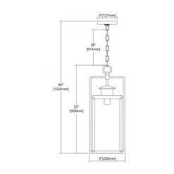 Crested Butte Outdoor Pendant