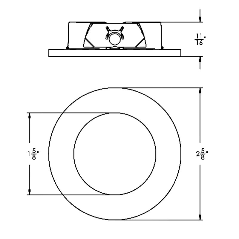 ECO 1IN Round Wet Location Trim 1 ECO 1IN Round Wet Location Trim