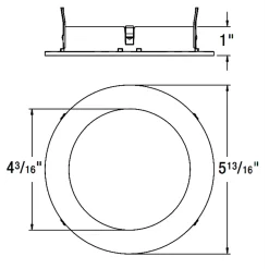 ECO 5IN Round Wet Location Trim