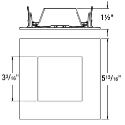 ECO 5IN Square Wet Location Trim