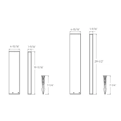 Column Outdoor Bollard Light 12V
