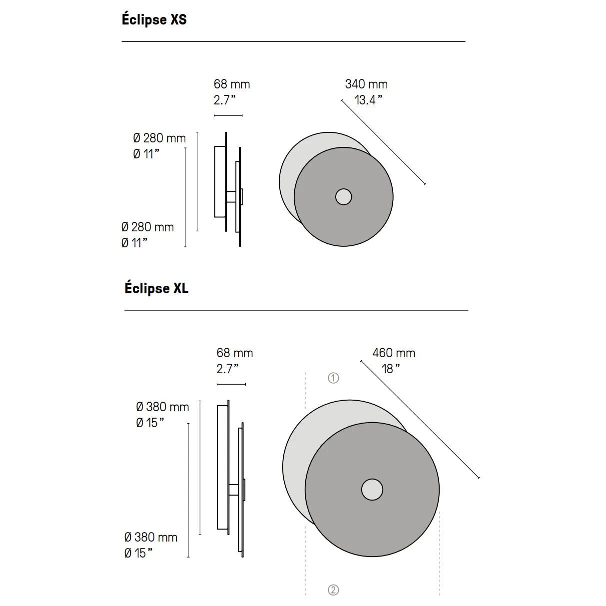 Eclipse Wall Light 1 Eclipse Wall Light