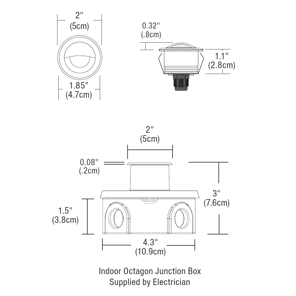 Miniport LED Eyelid Trim Step Light 1 Miniport LED Eyelid Trim Step Light