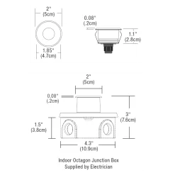 Miniport LED Surface Trim Step Light