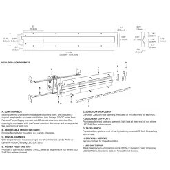 Reveal Cove/Pathway Plaster-In LED System 24V