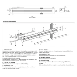 TruLine .5A 5W 24VDC Plaster-In LED System