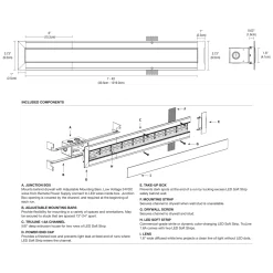 TruLine 1.6A RGB 10W 24VDC Plaster-In LED System