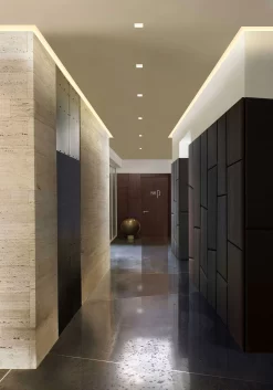 Verge Ceiling 5W Warm Dim Plaster-In System -Fashion Lighting edge verge ceiling install hallway office