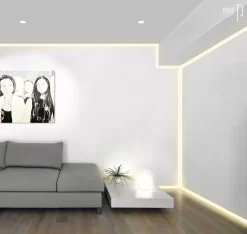 Verge Wall 5W Plaster-In System 18 Verge Wall 5W Plaster-In System -Fashion Lighting edge verge wall install living room01