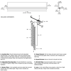 Verge Wall 5W Warm Dim Plaster-In System