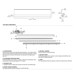 Verge Ceiling Plaster-In System 24V