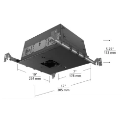 2IN RD Flangeless Adjustable New Construction IC Housing