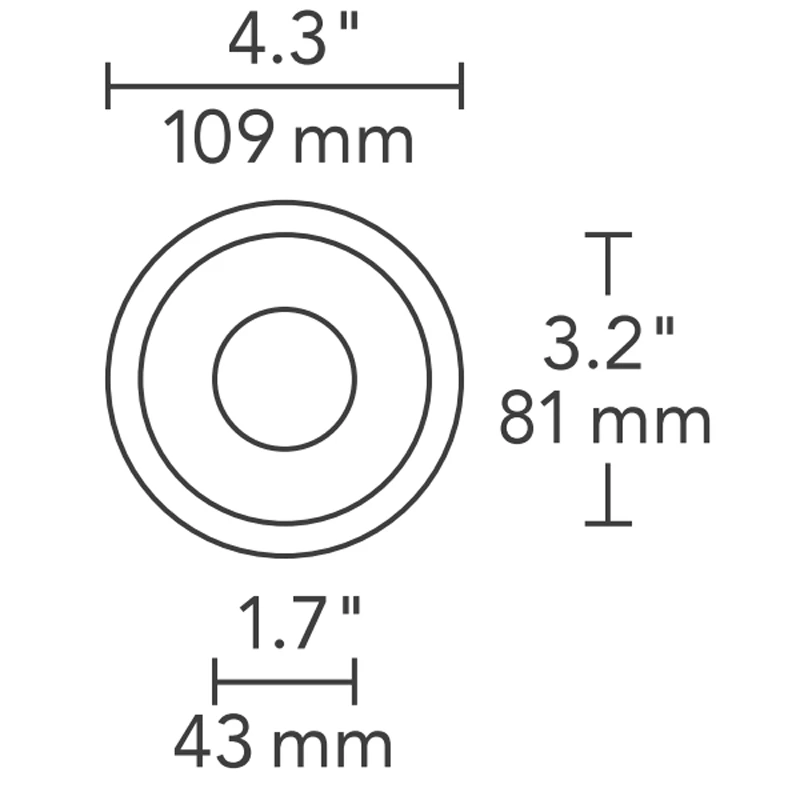 Element 3 Inch Round Flanged Bevel Lensed Shower Trim 1 Element 3 Inch Round Flanged Bevel Lensed Shower Trim