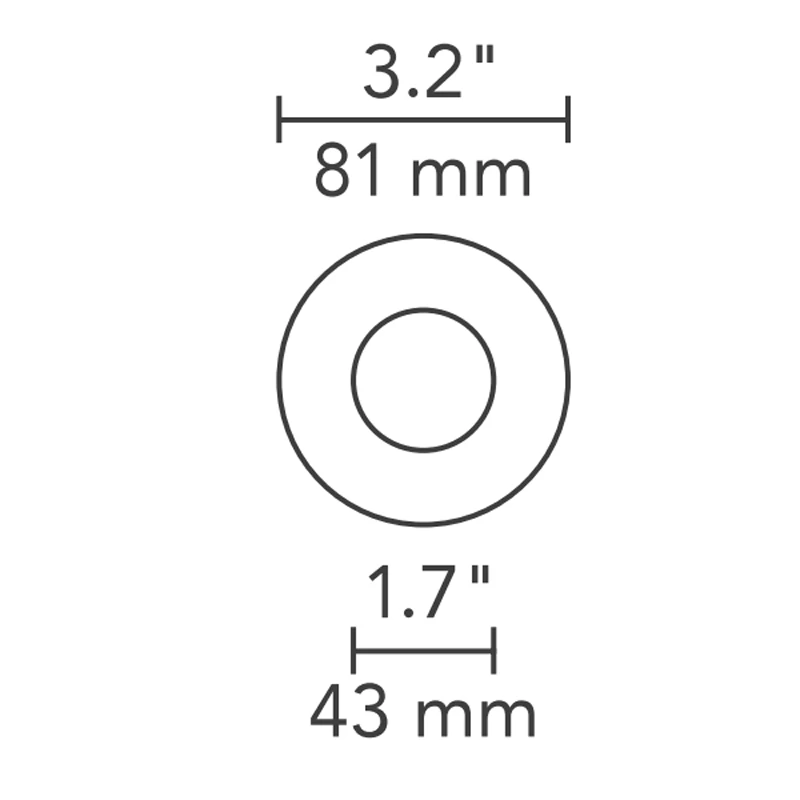 Element 3 Inch Round Flangeless Bevel Shower Trim 1 Element 3 Inch Round Flangeless Bevel Shower Trim