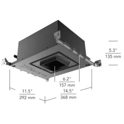 Element 4IN RD Flangeless Wall Wash Non-IC Housing