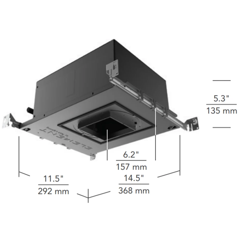 Element 4IN RD Flangeless Wall Wash Non-IC Housing 1 Element 4IN RD Flangeless Wall Wash Non-IC Housing