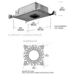 Entra CL 2IN Round Flangeless New Construction Housing