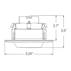 4 Series 600LM Retrofit Recessed Adjustable Downlight