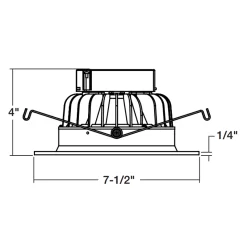 6 Series 900LM Commercial Retrofit Recessed Reflector