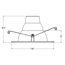 6 Series 950LM Retrofit Recessed Reflector