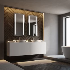 Bela Lighted Mirror -Fashion Lighting em bela install bathroom