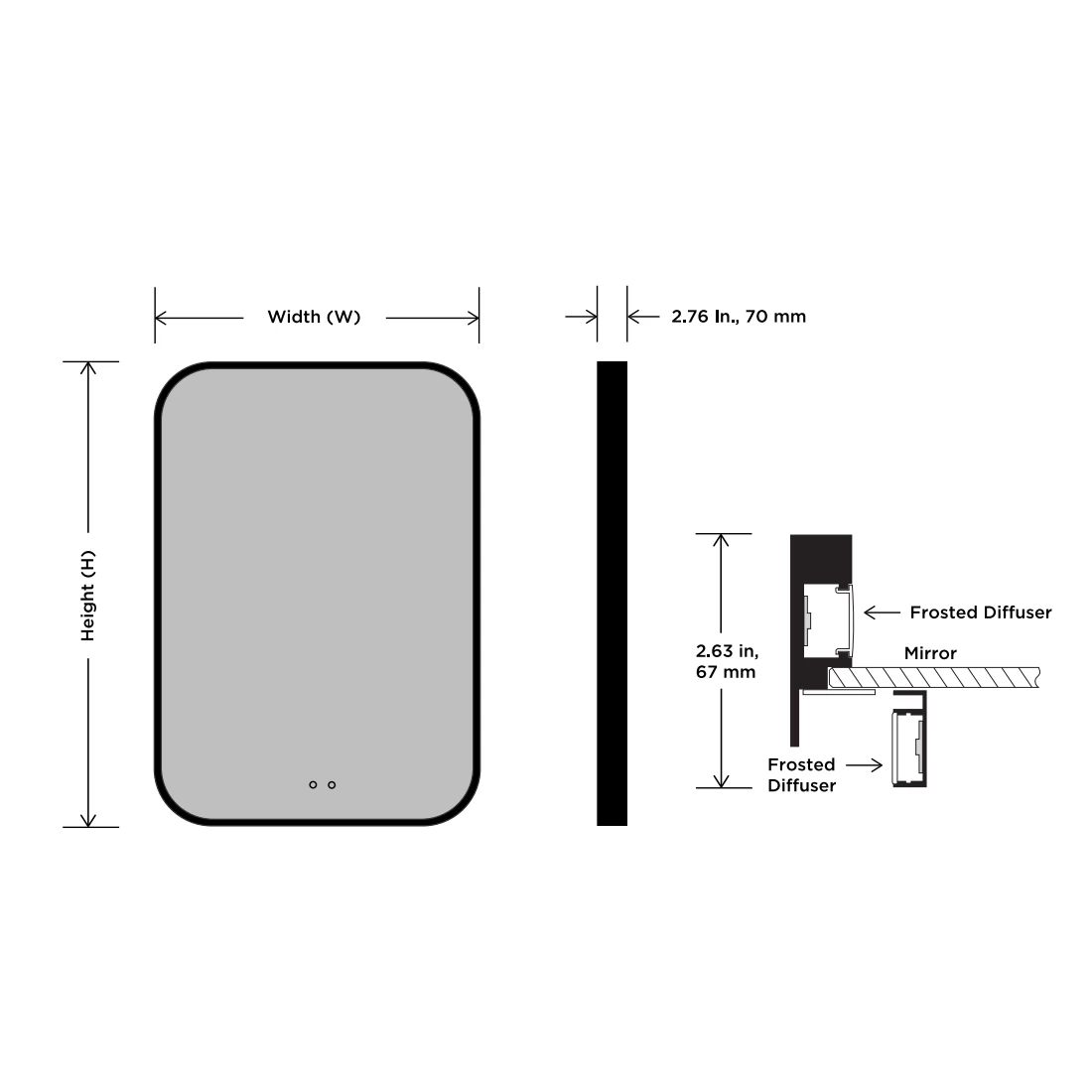 Eminence Lighted Mirror 1 Eminence Lighted Mirror