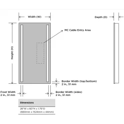 Fusion Lighted Wardrobe Mirror