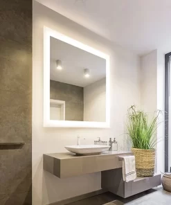 Silhouette Rectangle Lighted Mirror -Fashion Lighting em silhouette addtl img1