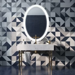 Odessa Oval Color Select LED Mirror 6 Odessa Oval Color Select LED Mirror -Fashion Lighting eurofase 31483 012 inst