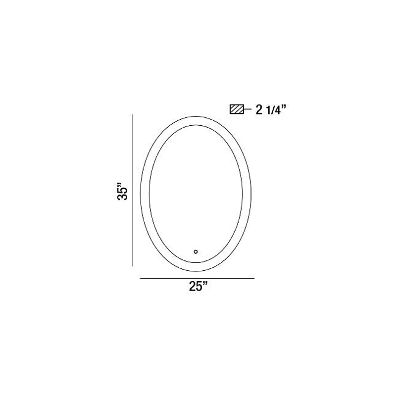 Odessa Oval Color Select LED Mirror 1 Odessa Oval Color Select LED Mirror
