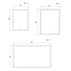 Lenora Color Select LED Mirror