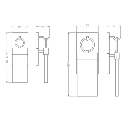 Vasso Outdoor Wall Sconce