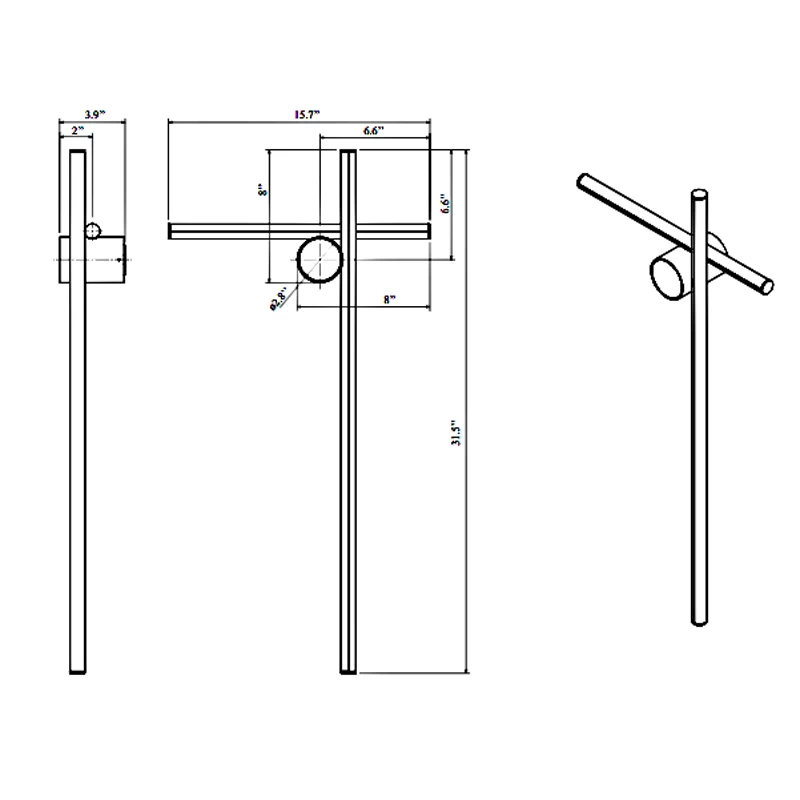 Coordinates 2 Arm Wall Sconce - Floor Model 1 Coordinates 2 Arm Wall Sconce - Floor Model