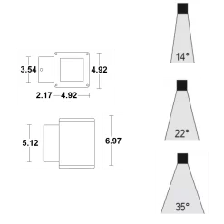 Minitorre Outdoor Downlight Wall Sconce