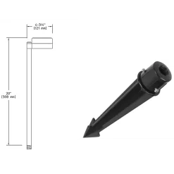 CPL12 Flat Top Pathlyte With Mounting Stake