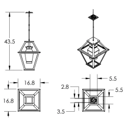 Terrace Nested Outdoor Pendant