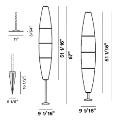 Havana Outdoor Floor Lamp
