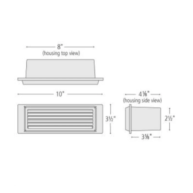 120V Louvered Brick Light 1 120V Louvered Brick Light