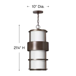 Saturn 120V Outdoor Pendant W/ Opal Glass