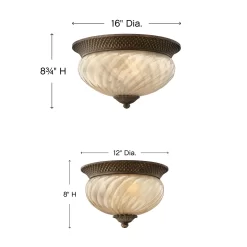 Pineapple 120V Outdoor Flush Ceiling Mount