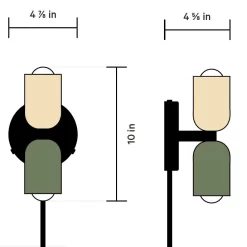 Up Down Plug-In Wall Sconce