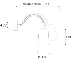 Matt Paint Lavagna Wall Sconce