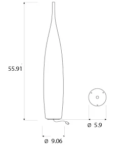 Luna Tank 1 Floor Lamp