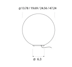 Out Ex. Moon Outdoor Floor Lamp