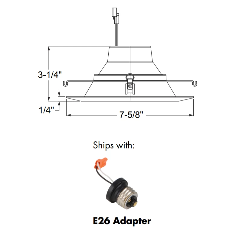 6RLDG4 6 Inch LED Retrofit Baffle Trim 1 6RLDG4 6 Inch LED Retrofit Baffle Trim